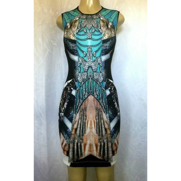 Clover Canyon All That Jazz Scuba Dress Neoprene S - Picture 2 of 10